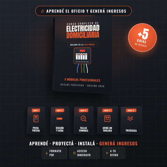 Electricidad Domiciliaria + 5 guías de REGALO